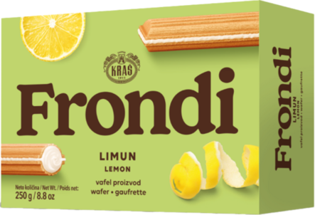 Kras Frondi Limon/ Sitruunavohveli 250g - Täytekeksit ja vohvelit - 20426 - 1