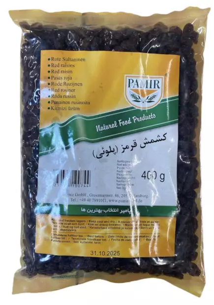Pamir Rote Rosinen (Iran) Punainen rusina 400g - Kuivatut hedelmät - 4466 - 1