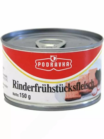 Podravka Rinderfrühstücksfleisch Lihasäilyke 150g - Liha- ja riistasäilykkeet - 14986 - 1