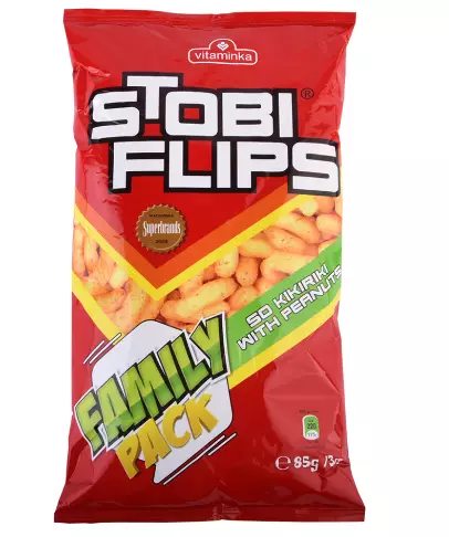 Stobi Flips Vitaminka Maissi-pähkinänaksuja 85g - Sipsit - 4636 - 1