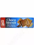 SL Choco Biscuit Milk Chocolate & Cocoa Keksi 125g - Täytekeksit ja vohvelit - 13676 - 1