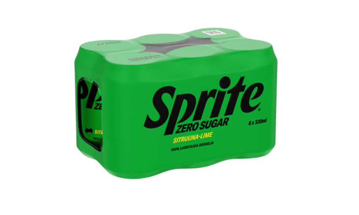 Sprite Zero Sugar virvoitusjuoma 6X330ML TNK - Limonadit ja virvoitusjuomat - 17216 - 1