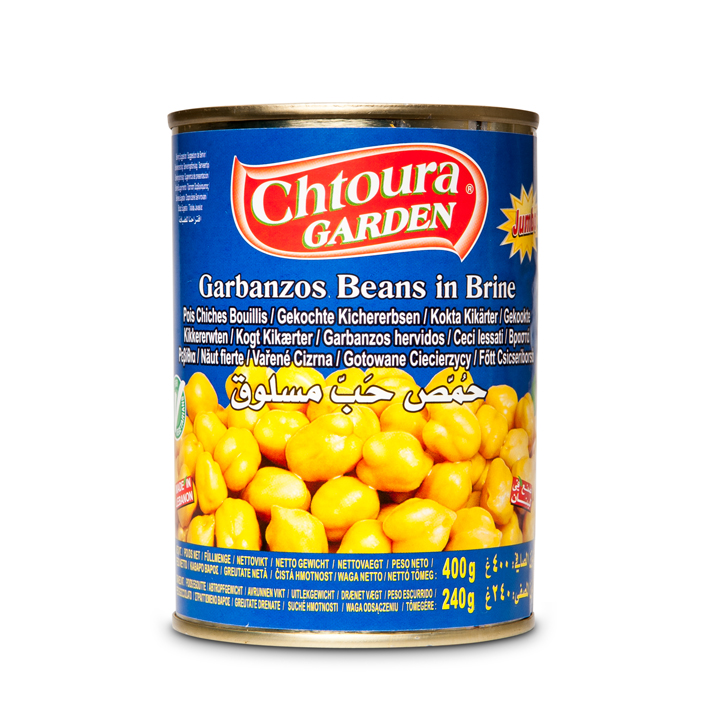Chtoura Garden Keitetyt Kikherne 400g TNK - Papu- ja linssisäilykkeet - 18336 - 1