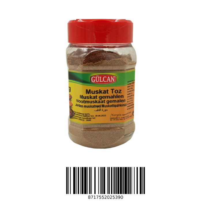 Halime Baharat Muskat toz / Jauhettu Muskottipähkinä 200g - Erikoismausteet - 2836 - 1