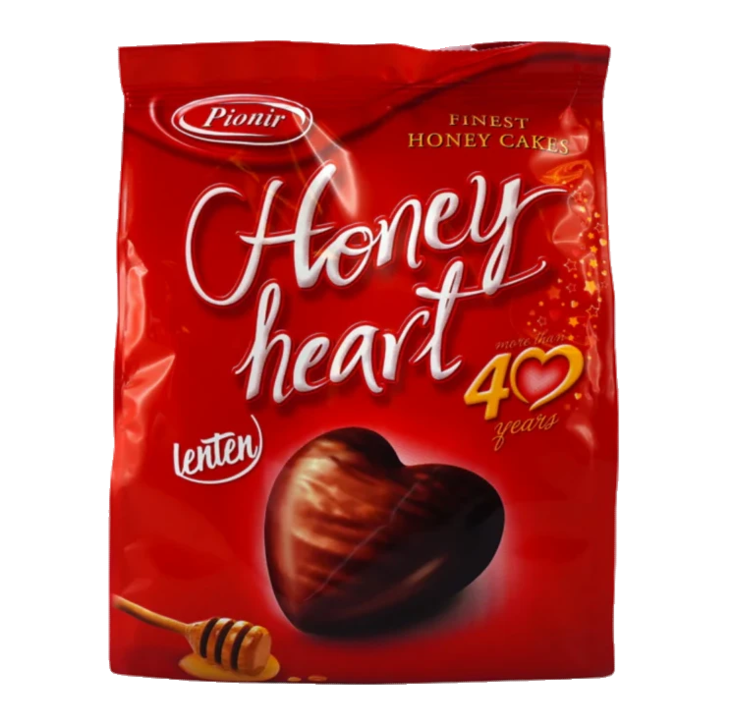 Pionir Honey Heart / Hunaja täyt.keksi 350g - Täytekeksit ja vohvelit - 7956 - 1