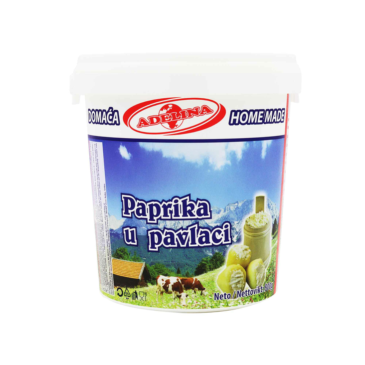 Adelina Paprika Somborka u pavlaci / Paprika somborka hapankermassa 800g - Erikoisjuustot - 7676 - 1