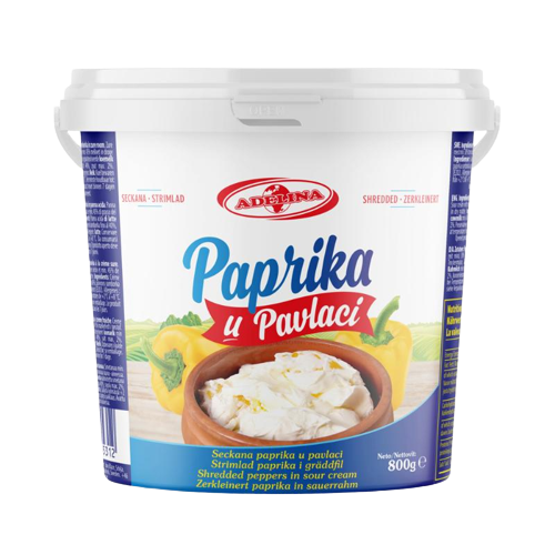Adelina Paprika u pavlaci / Paprika hapankermassa 800g - Erikoisjuustot - 10526 - 1