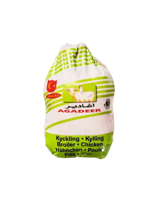 Agadeer Broiler Chicken / Kokonainen Broileri 1kg - Kana pakasteet - 8966 - 1