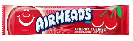 Airheads Singles Cherry Karkki 36x15,6g - Purukumit - 17466 - 1