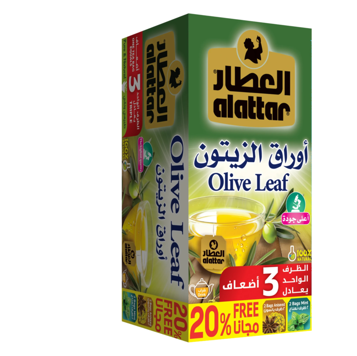 Al Attar Olive Leaves Tea/ Oliivinlehti tee 24x3g - Vihreä tee - 19246 - 1