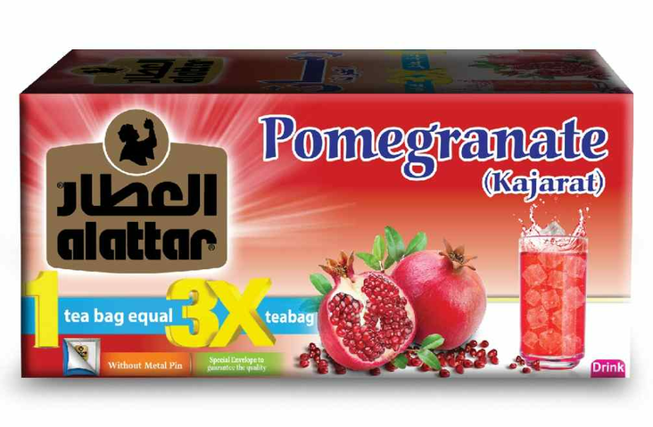Al attar Pomegranate Tea/ Granaattiomena Tee 12x3g - Vihreä tee - 16076 - 1