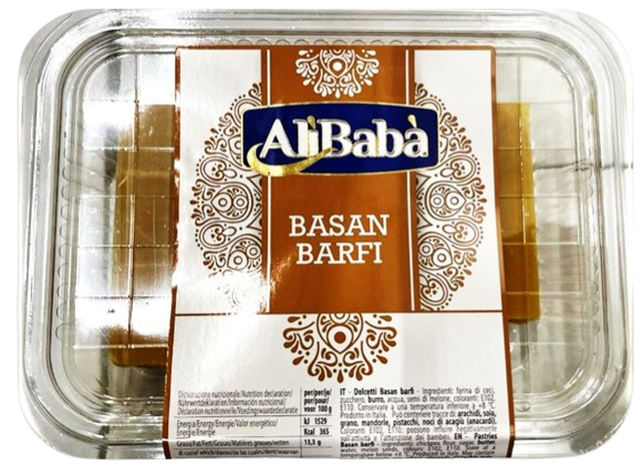 Alibaba Sweet Besan Barfi/ Intialaisten Maitomakeinen 400g - Täytekeksit ja vohvelit - 20446 - 1