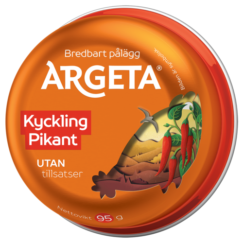 Argeta Huhn Pikat Kana-Paprika levite 95g - Kana- ja kalkkunasäilykkeet - 436 - 1