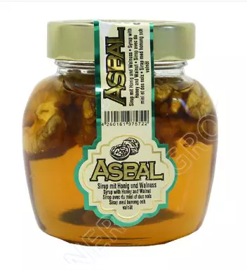 Asbal Hunaja-Saksanpähkinä Siirappi 245g - Hunajat - 15336 - 1