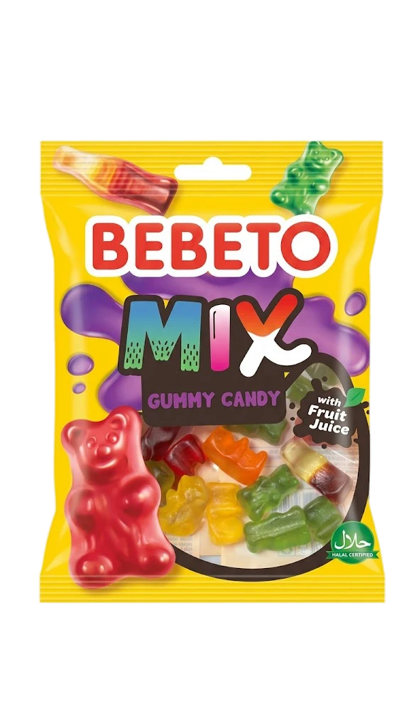Bebeto Mix Jelly Gum Karkkipussi 80g - Irtomakeiset - 15606 - 1