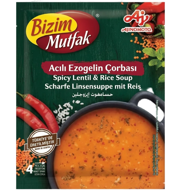 Bizim Mutfak Acili Ezogelin Cobasi / Tulinen Linssi-riisikeitto 79g - Valmiskeitot ja valmisjauheet - 19996 - 1