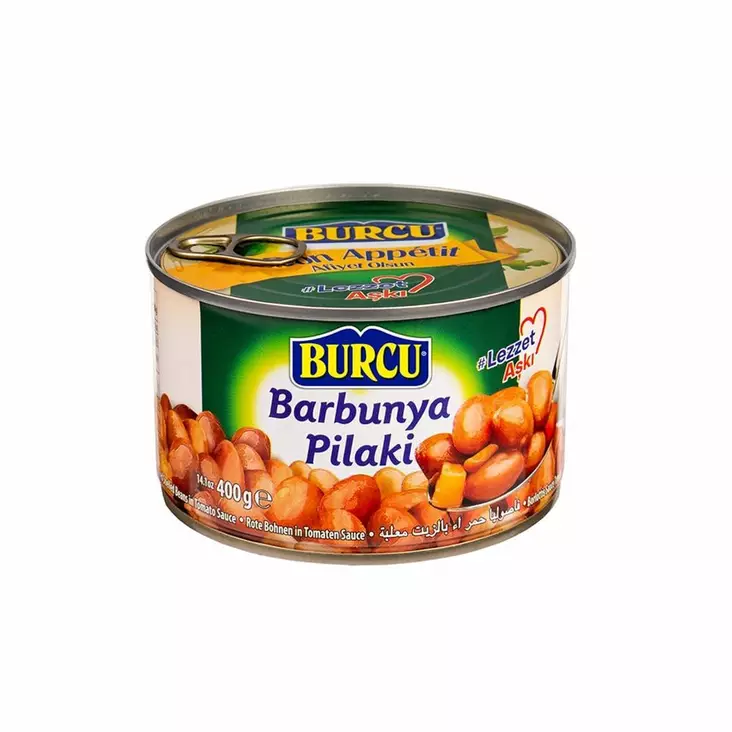 Burcu Barbunya Pilaki / Punaiset pavut tomaattikastikkeessa 400g TNK - Papu- ja linssisäilykkeet - 1006 - 1