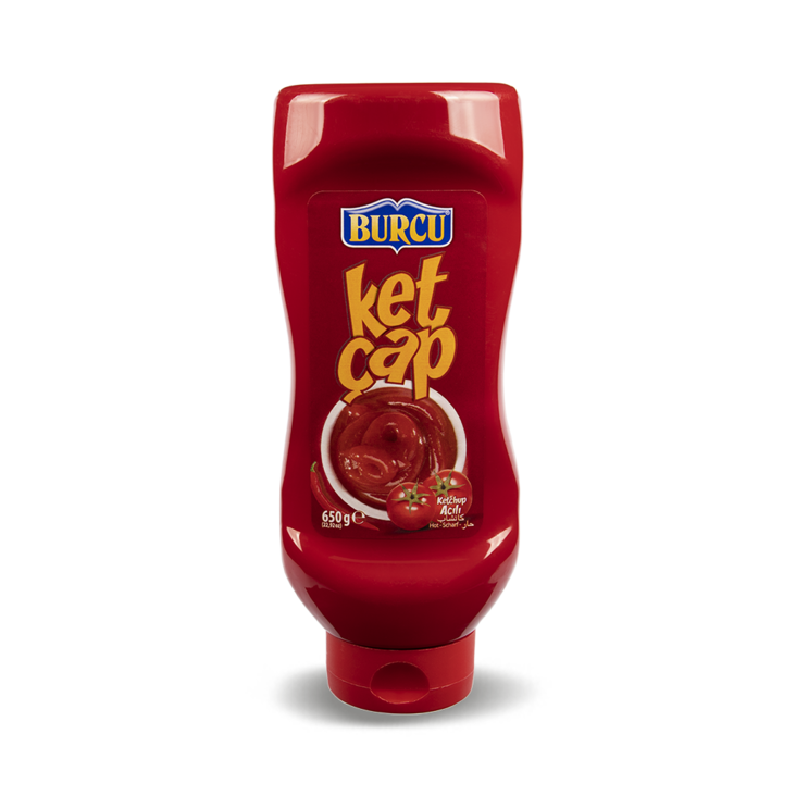 Burcu Ketcap Aci / Ketsuppi Tulinen 650g PET - Ketsupit&sinaapit - 1096 - 1