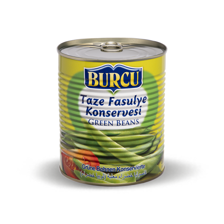 Burcu Taze Fasulye Konservesi / Vihreät pavut suolaliemessä 800g TNK - Papu- ja linssisäilykkeet - 1196 - 1