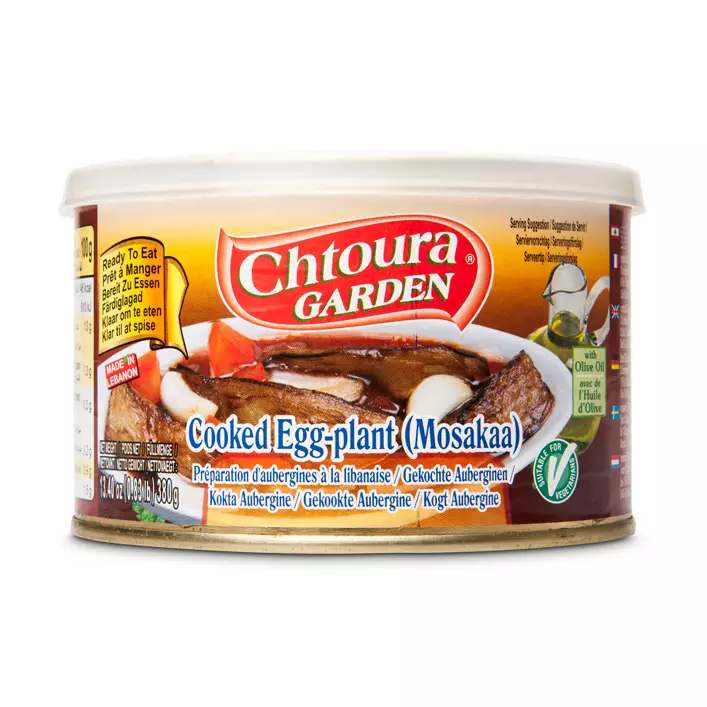 Chtoura Garden Egg-Plant (Mosakaa) / Kypsennetty Munakoiso 380g TNK - Vihannessäilykkeet - 1346 - 1