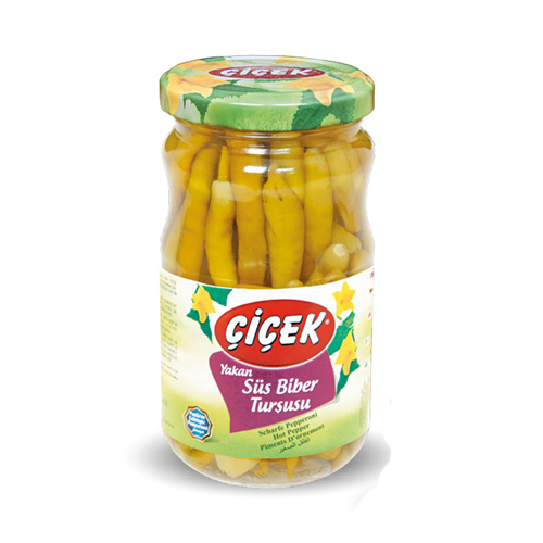 Cicek Yakan Sus Biber Tursusu / Chilipaprikat suolaliemessä 340/150g CAM - Pepperonisäilyke - 11066 - 1