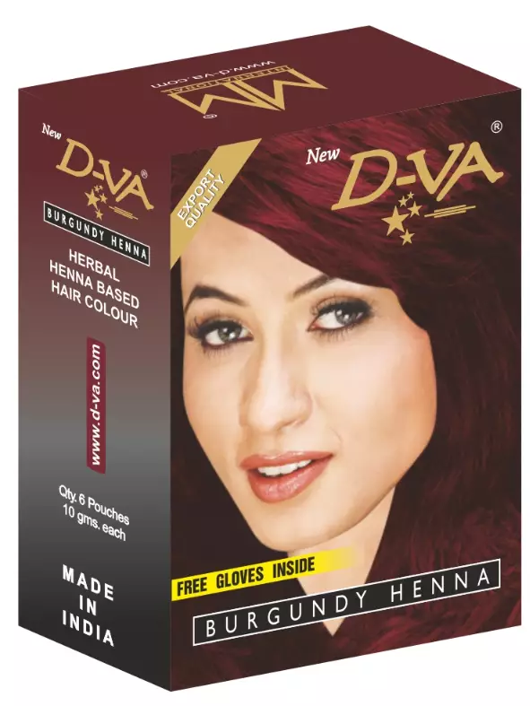 D-VA Burgundy Henna Hiusväri 10gms - Kosmetiikka - 15796 - 1