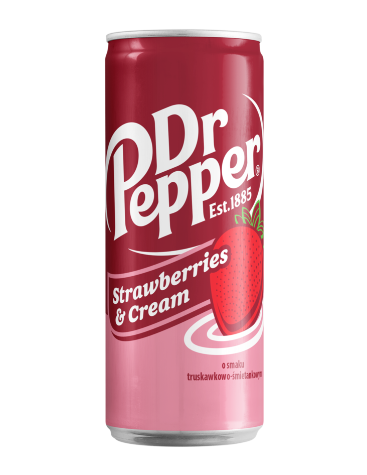 Dr Pepper Strawberries & Cream Limonadi 330ml TNK - Limonadit ja virvoitusjuomat - 20126 - 1