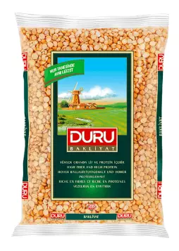 Duru Sari Kirik Bezelye/ Puolitettu keltainen herne 1kg - Kuivatut pavut - 2256 - 1