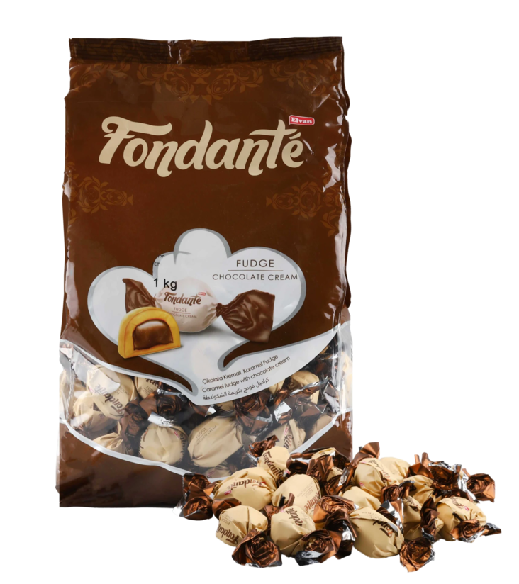 Elvan Fondante Fudge Chocolate Cream / Karamellifudgea suklaakermalla 1kg - Irtomakeiset - 18826 - 1