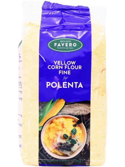 Favero Fioretto Fer Polenta / Keltainen Maissijauho (sininen) 1Kg - Maissijauho - 2446 - 1