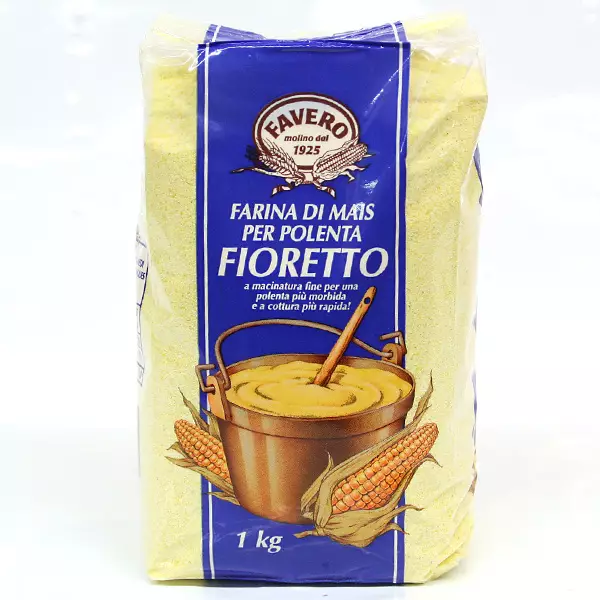 Favero Fioretto Fer Polenta / Keltainen Maissijauho (sininen) 1Kg - Maissijauho - 2446 - 1