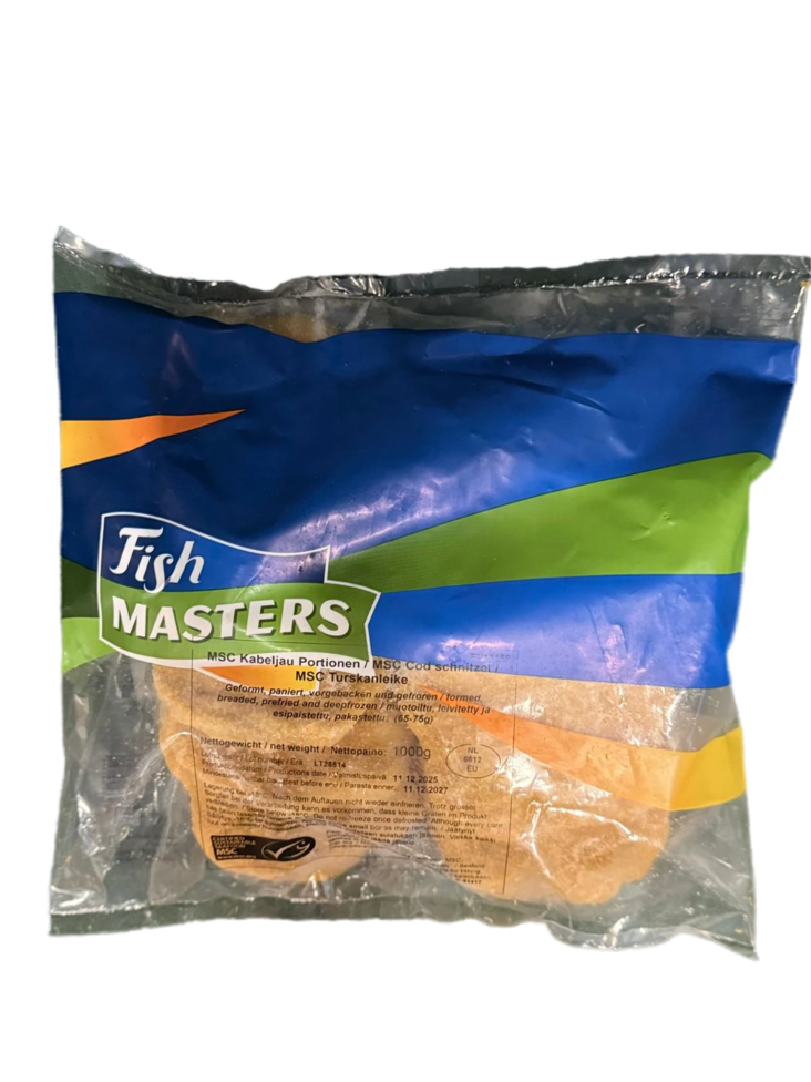 Fish Master Cod Schnitzel/ Turskannleike 65-75g 1kg - Pakastekalat - 18836 - 1
