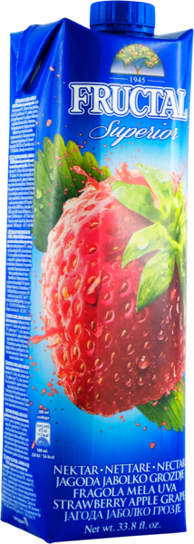 Fructal Superior Strawberry Nektar/ Mansikka nektari 1000ml - Mehut ja nektarit - 7946 - 1