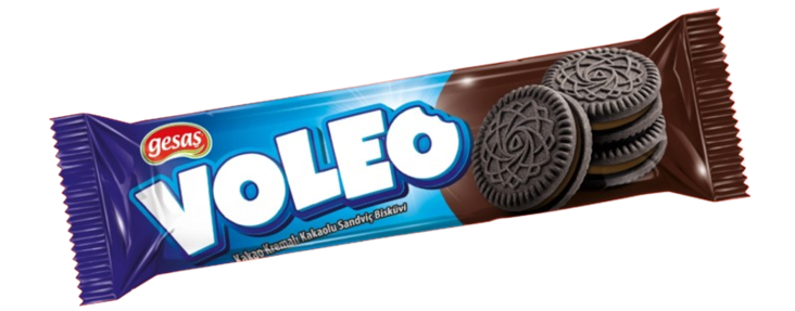 Gesas Voleo Cocoa Biscuits w Chocolate flavor/ Suklakermatäytekeksi 56g - Täytekeksit ja vohvelit - 21646 - 1