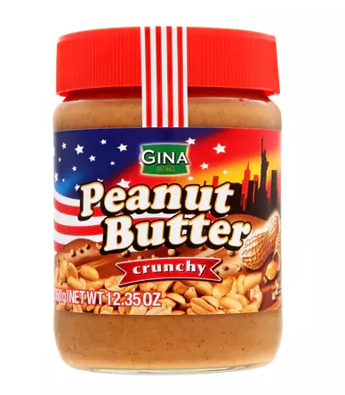 Gina Peanut Butter Crunchy/ Maapähkinälevite 350g - Makeat levitteet ja pähkinälevitteet - 15186 - 1