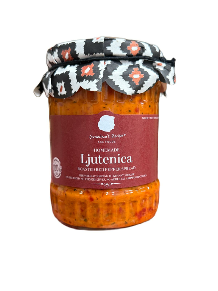 Grandmas Recipe Lutenica / Paahdettua punaista paprikaa levitetettä 550g CAM - Tomaatti- ja paprikasäilykkeet - 17756 - 1