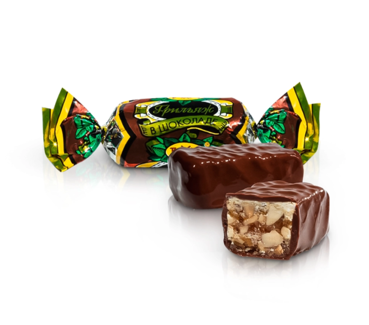 Rakhat Griliazh Paahdettu Pahkinöitä pehmeällä Karamellilla Suklaa 1kg - Konvehdit - 17626 - 1