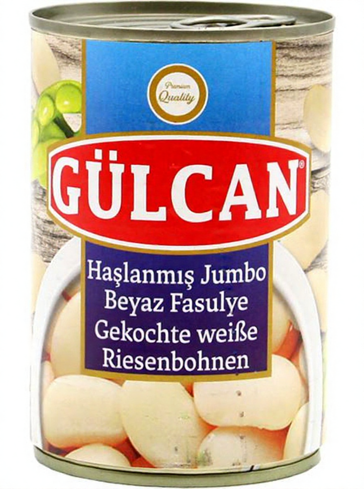 Gulcan Beyaz Fasulye/ Jumbo Pavut 400g TNK - Papu- ja linssisäilykkeet - 18966 - 1