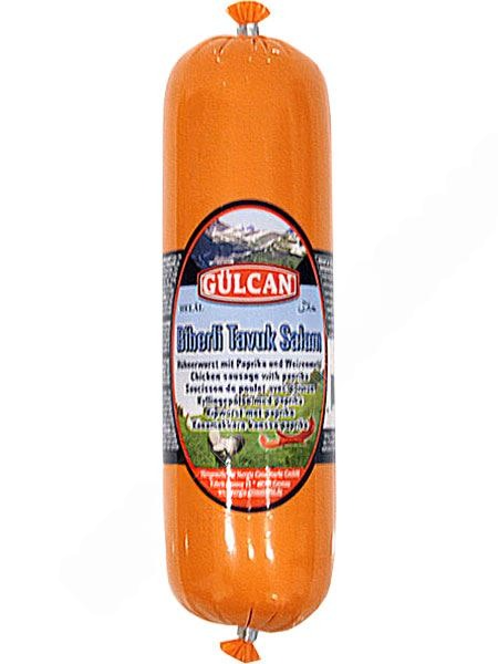 Gulcan Salam Biberli Tavuk / Kananmakkara paprikalla 500g - Kana leikkeleet ja makkarat - 7556 - 1