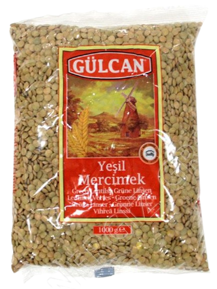 Gulcan Yesil Mercimek / Vihreä Linssi 1Kg - Linssit - 2946 - 1