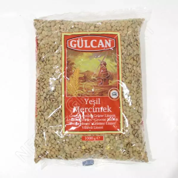 Gulcan Yesil Mercimek / Vihreä Linssi 1Kg - Linssit - 2946 - 1