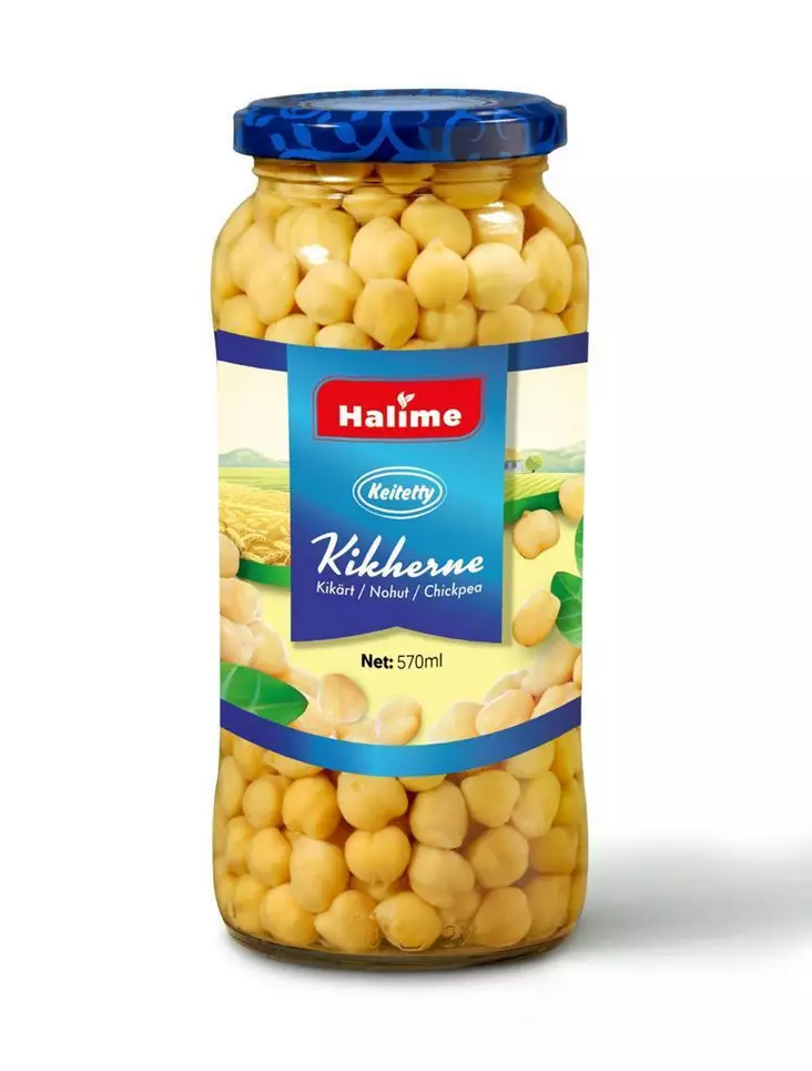 Halime Nohut / Kikherneet suolaliemessä 540/400g CAM - Papu- ja linssisäilykkeet - 8366 - 1