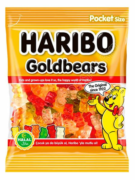Haribo Gold Bears Karkkipussi 100g - Irtomakeiset - 3106 - 1