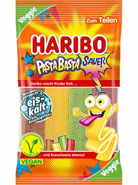 Haribo Veggie Pasta Basta Sauer Karkkipussi 160g - Irtomakeiset - 19346 - 1