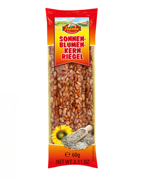Jvanka Karamelli-auringonkukkaseesamipatukka 60g - Patukat - 17996 - 1