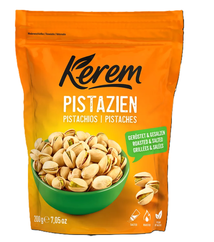 Kerem Antepfistik / Pistaasipähkinä paahdetut&suolatut 200g - Pähkinät - 7226 - 1