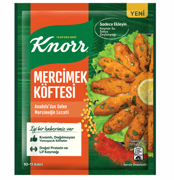 Knorr Mercimek Köfte/ Sekoitus Linssi Köfte 100g - Erikoismausteet - 17826 - 1