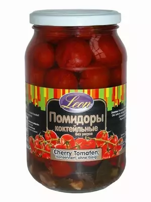 Leon Cherry Tomaten (PREMIUM) / Kirsikkatomaatti 900ml CAM - Tomaatti- ja paprikasäilykkeet - 8396 - 1