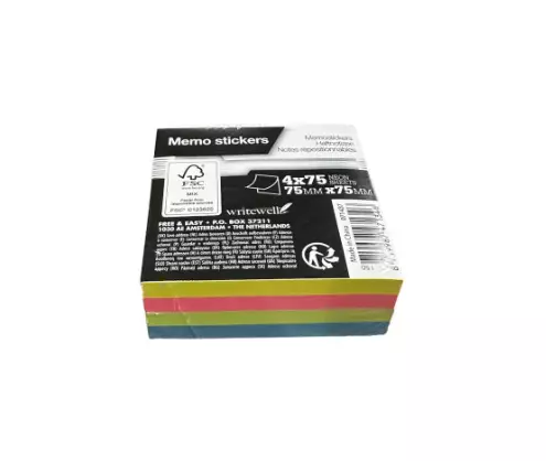 Memo Stickers Muistilappu 75x75mm - Lelut - 12946 - 1