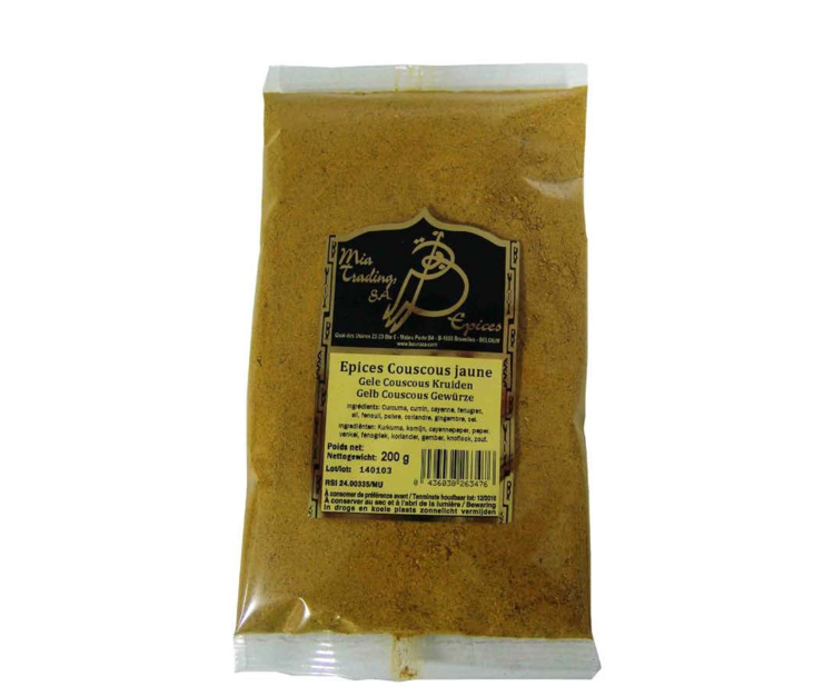 Mia Trading Epices Couscous Jaunes/ Keltainen Kuskus Mausteinen 200g - Erikoismausteet - 17036 - 1